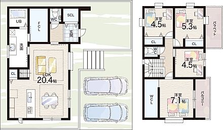 ○富士小学校・・・徒歩9分 ○富士中学校・・・徒歩1分 