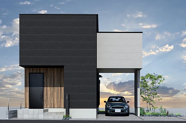 ■CGイメージパース/1号地外観パース■（建物未完成のためイメージパースです）