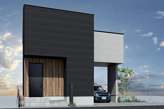 ■CGイメージパース/1号地外観パース■（建物未完成のためイメージパースです）