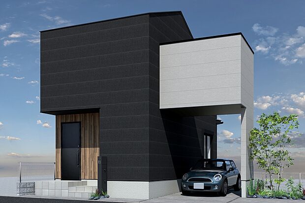 ■CGイメージパース/1号地外観パース■（建物未完成のためイメージパースです）