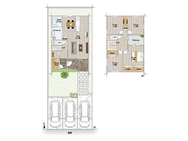 (3号地)、価格4790万円、4LDK、土地面積160.06m2、建物面積111.24m2