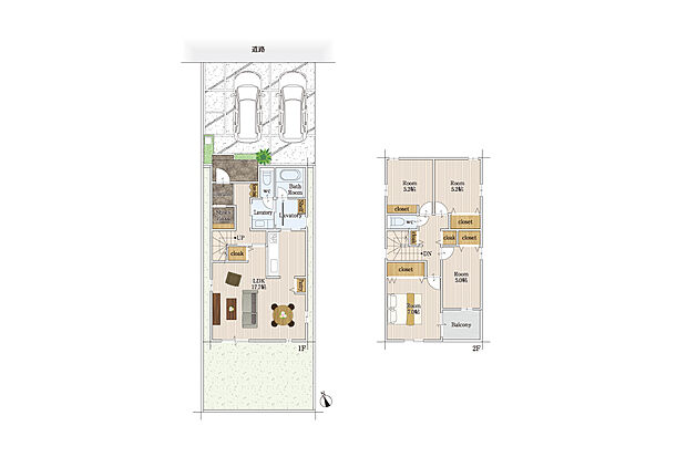 ■1号地間取り■