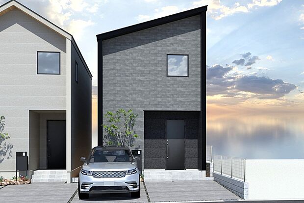 ■CGイメージパース/1号地外観パース■（建物未完成のためイメージパースです）