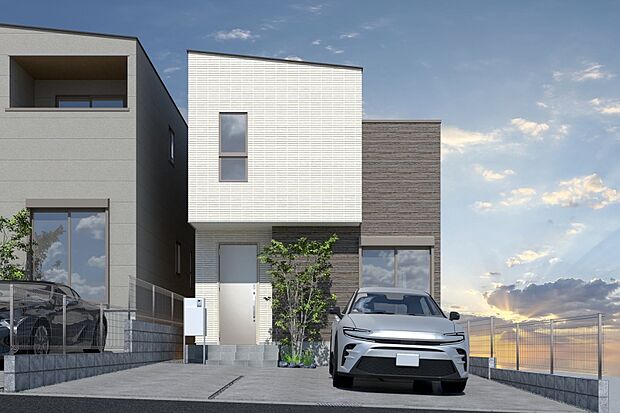 ■CGイメージパース/4号地外観パース（建物未完成のためイメージパースです）■