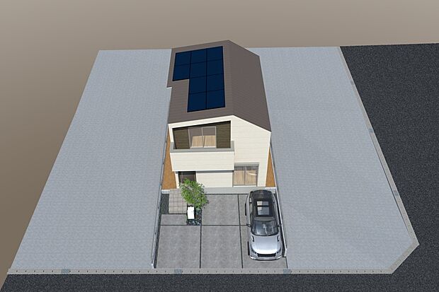 ■CGイメージパース/2号地外観パース（建物未完成のためイメージパースです）■