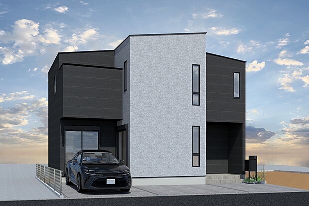 ■CGイメージパース/2号地外観パース■（建物未完成のためイメージパースです）