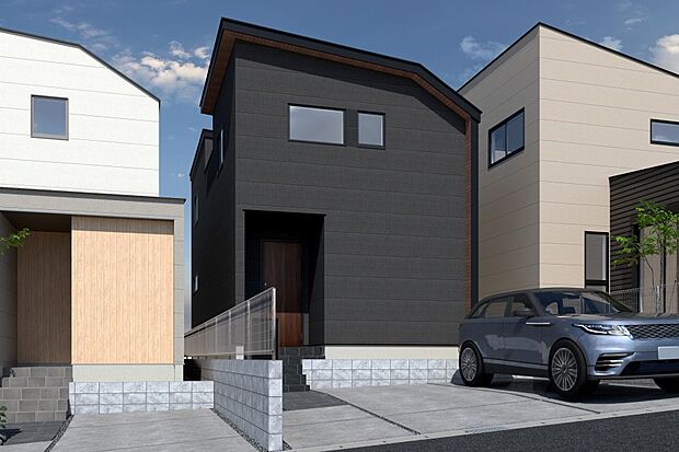 【■CGイメージパース/2号地外観パース■】（建物未完成のためイメージパースです）