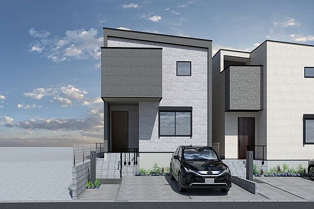 【■CGイメージパース／5号地外観パース■】（建物未完成のためイメージパースです）