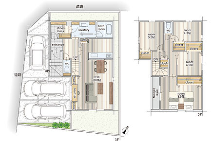 建物面積にはインナーバルコニー3.31ｍ2を含む。 