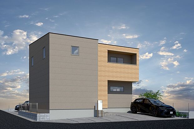 【■CGイメージパース/1号地外観パース■】(建物未完成のためイメージパースです)