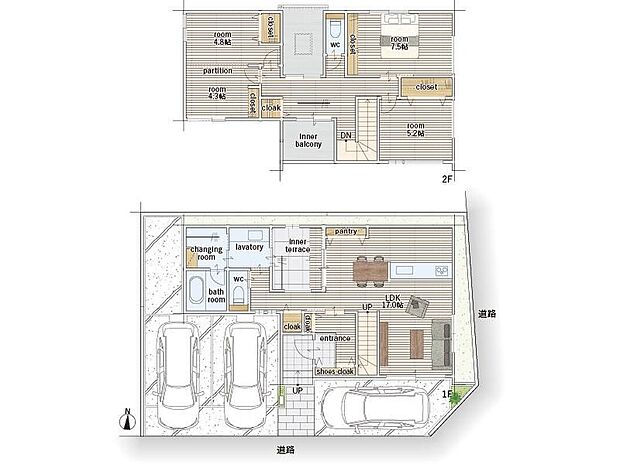 (3号地)、価格5690万円、3LDK、土地面積132.7m2、建物面積119.39m2 