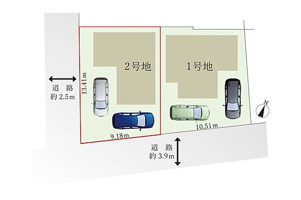 土地面積にはセットバック部分9.47m2を含む。