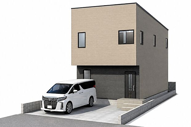 【2号地外観パース】
建物プラン例
建物価格1850万円、建物面積102.69m2