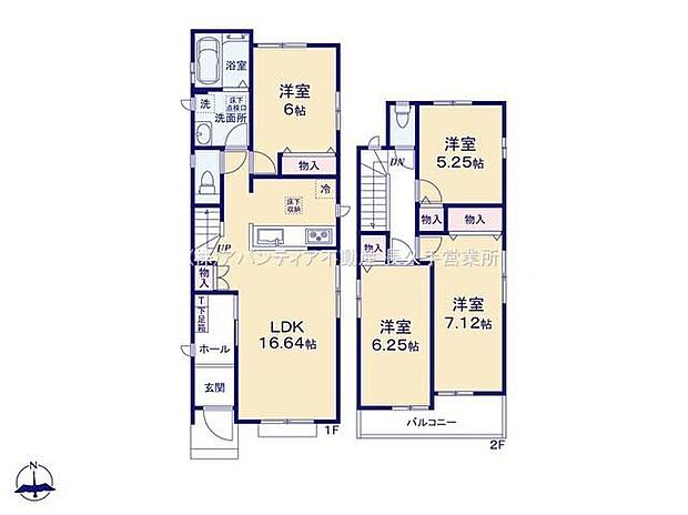 (C号棟)、価格3490万円、4LDK、土地面積126.17m2、建物面積95.24m2