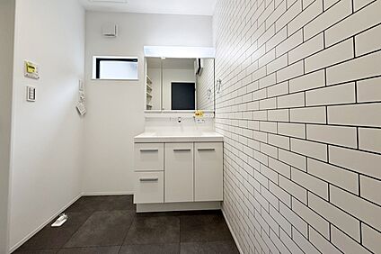 【4号地イメージパース:洗面室】