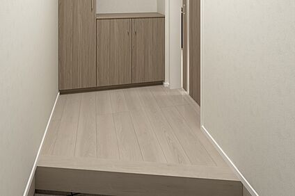 【1号地内観イメージパース:玄関】