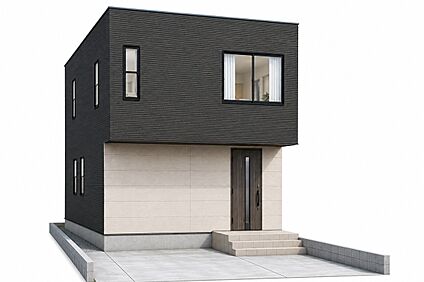 【1号地外観パース（建物プラン例）】