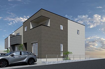 【1号地外観イメージパース】