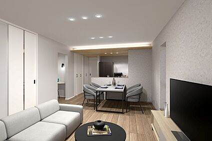 【1号地内観イメージパース:リビング】