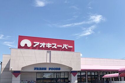 アオキスーパー（朝宮店） 660～690ｍ(徒歩9分)