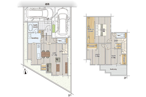 【3LDK】建物面積にはポーチの一部0.91m2を含む