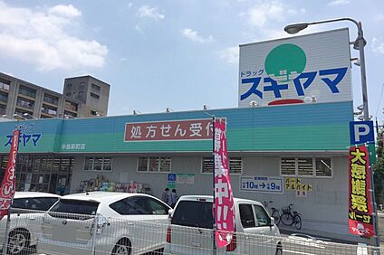 ドラッグスギヤマ（中島新町店） 400ｍ～420ｍ(徒歩5分～6分)