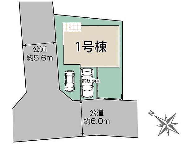 ≪全体区画図≫
◎カースペース並列で2台可能♪(車種による)
◎不在時にも安心♪宅配BOX付♪
◎広々したワイドバルコニー設置♪
◎陽当たり・風通しの良い角地物件♪