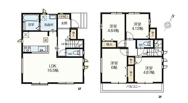 (A号棟)、価格3290万円、4LDK、土地面積86.89m2、建物面積86.84m2