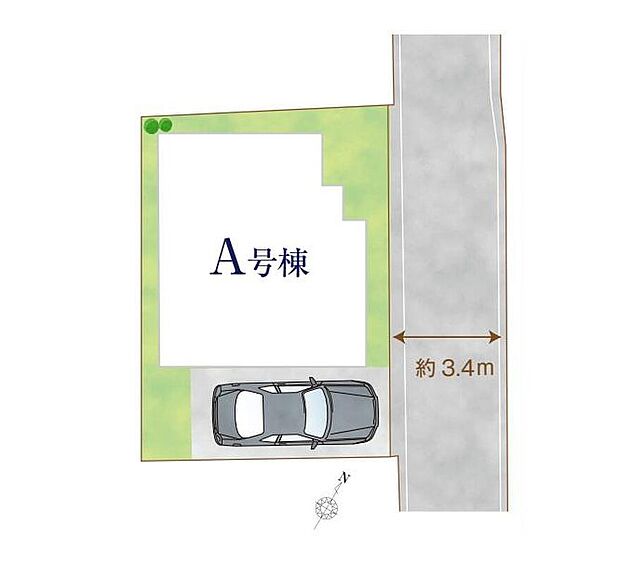 【全体区画図】
住環境良好な人気の低層住居専用地域に立地しております。守られた環境は、お子様との暮らしにもおすすめです。