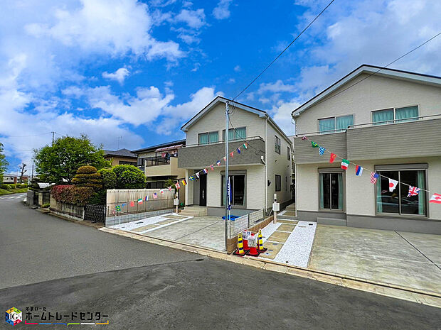 【現地外観写真】耐震性能に自信のある『飯田グループの家』！お客様を守る大切な住宅だからこそ、第3者の検査を受けて安心して住んでいただける住宅を建てております。その頑丈さを、ぜひ現地にてご体感くださいませ。