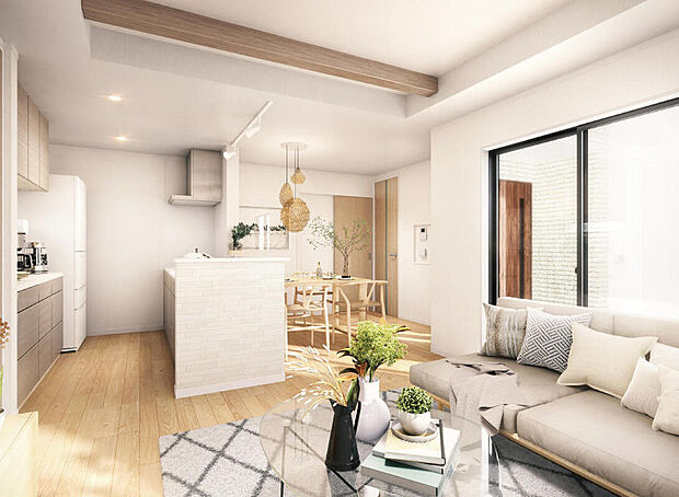 【弊社既分譲内観パース】
可愛さ、安全性にこだわりたい、クロス、使いがってにこだわりたい。自由設計ならお客様のこだわりを形にすることができます。
※画像にオプション商品も含まれております