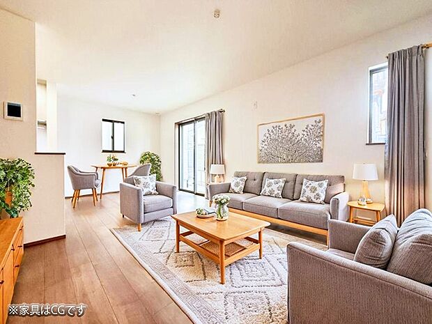 ■くつろぎと笑顔が集まる、心温まるリビング