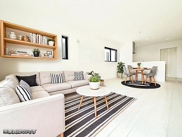 ■18帖のゆったり過ごせるリビング