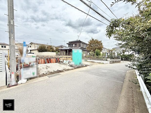 【前面道路含む現地写真】■新しい住まい、街の新しい風景