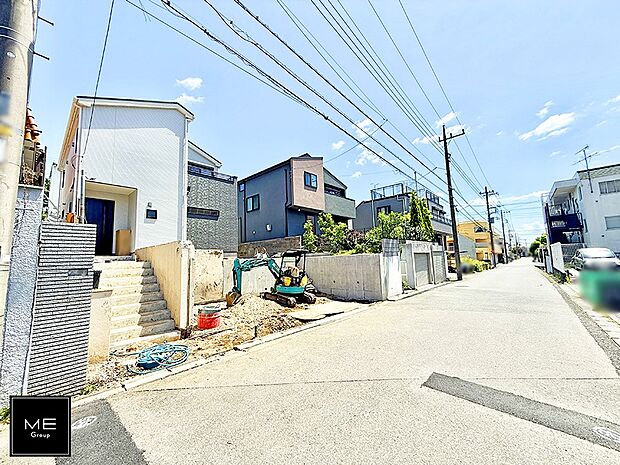 【前面道路含む現地写真】■新しい住まい、街の新しい風景