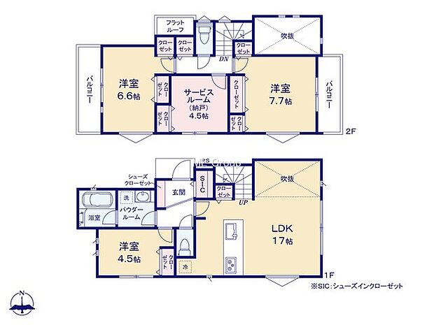 【3LDK+S】A号棟  