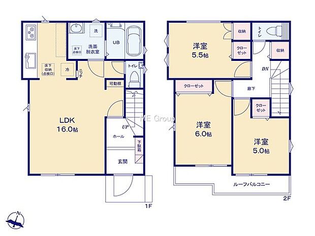 【3LDK】2号棟  
