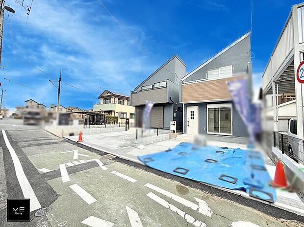 【前面道路含む現地写真】■新しい住まい、街の新しい風景