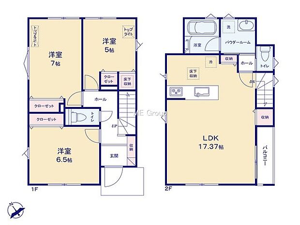 【3LDK】2号棟  