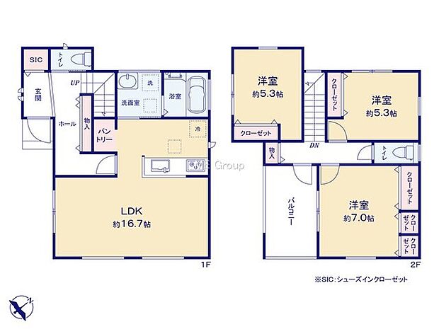 【3LDK】1号棟