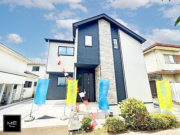 【現地外観写真】1号棟 ■家族みんなが笑顔で過ごせる、安心感のある住まい