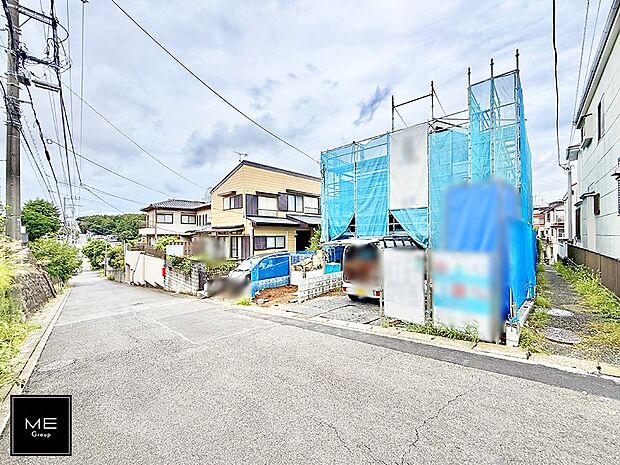 【前面道路含む現地写真】■新しい住まい、街の新しい風景