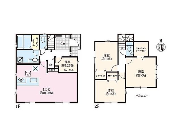 【3LDK+S】2号棟