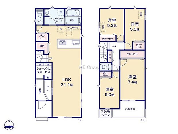 【4LDK】1号棟