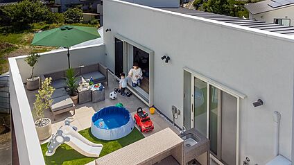 屋上庭園 ※施工写真