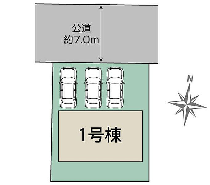 高崎市京目町1棟 区画図