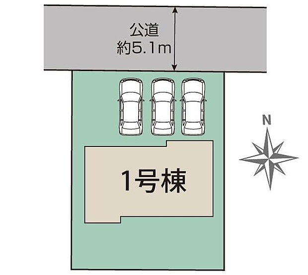 吉井町長根1棟 区画図