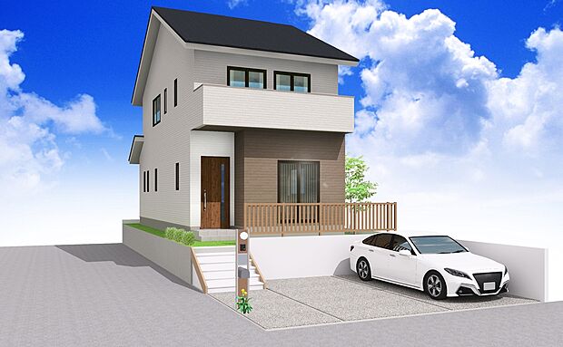 No.2参考プラン。設計士と建てる家。専任の経験豊かな設計士があなただけのプランを作成いたします。参考プラン本体価格（SOPIA仕様）：2400万円。外構、諸費用は含みません。

