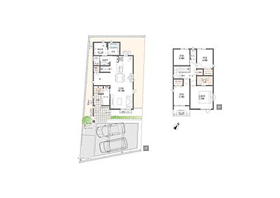 【家族でゆったり過ごせる開放的な大空間】
リビングとダイニングの一体型デザインは見通しが良く、贅沢なくつろぎの時間を演出します。木の温もりと光が調和する、明るく洗練された住まいです。 