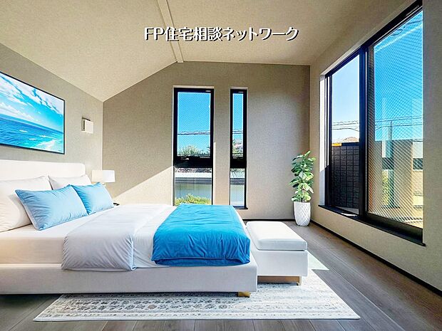 【洋室6.5帖】 本画像はAIがCGで家具を作成しており、実際の現地に家具は設置されておりません。また、販売価格に家具等は含まれておりません。